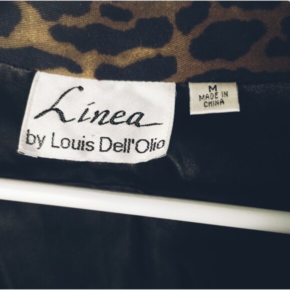 Trench Jacke Size M Pockets Belt Lined Animal Print Leopard A Line Old Money Mob - Picture 11 of 12